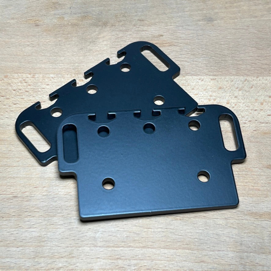 Extrusion Crossbar Mounts for Stock Racks | 3" Wide